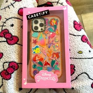Casetify Disney Ariel glitter iPhone 12pro case